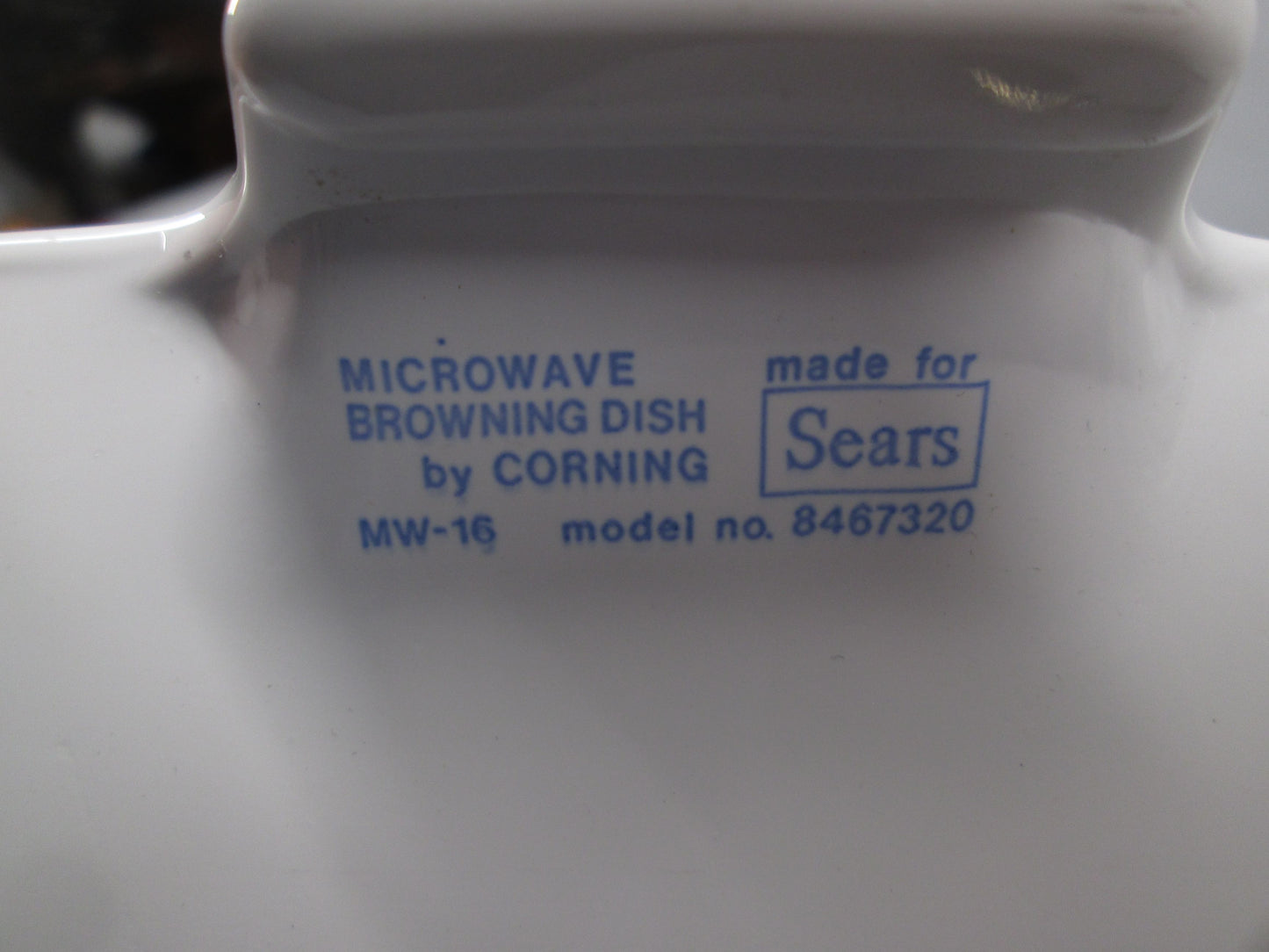 08253 - Corning Microwave Browning Dish by Sears