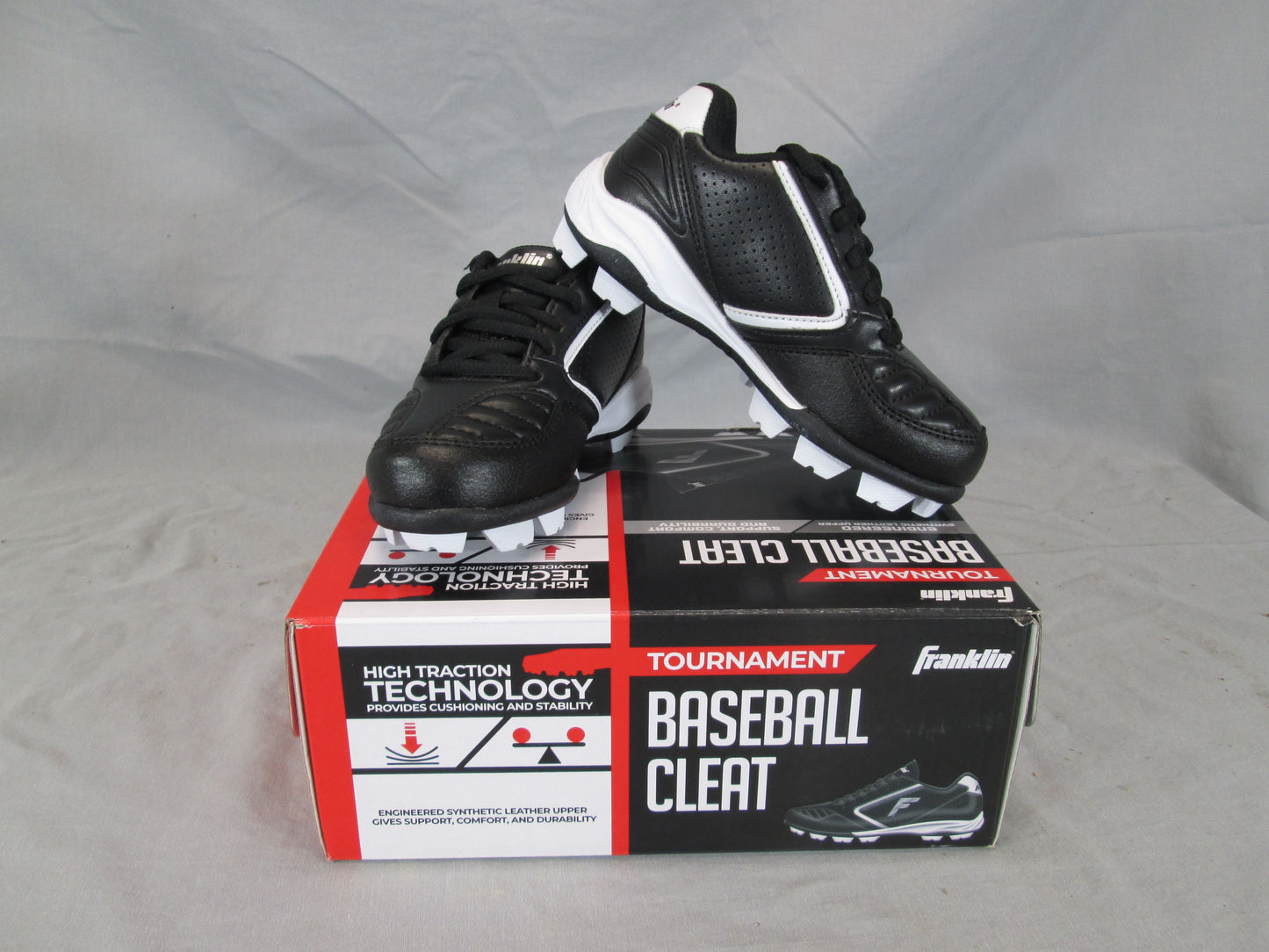 08255 - Youth Franklin Baseball Cleat Size 10