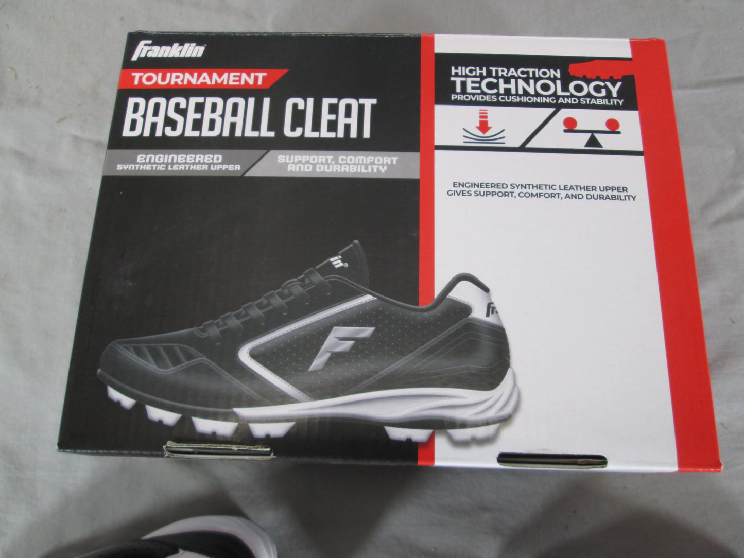 08255 - Youth Franklin Baseball Cleat Size 10