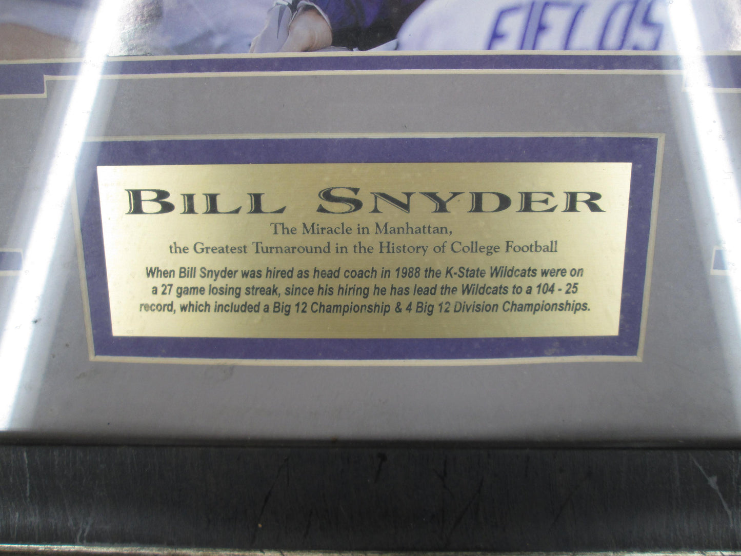 0135 - Bill Snyder Framed Picture
